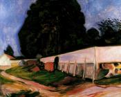 爱德华 蒙克 : Summer Night at Aasgaardstrand